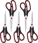 Scissors, Multipurpose office Scissors,8.5 Inch Ultra Sharp Shears, Comfort-Grip Handles Household scissors，Sturdy Sharp Craft Supplies - Pack of 5...