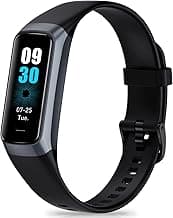 Fitness Tracker with Step Counter/Calories/Stopwatch, Activity Tracker, Health Tracker with Heart Rate Monitor, Sleep Tracker,1.10''AMOLED Touch Co...