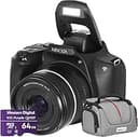 Minolta 64 MP / 4K Bridge Camera with 10x Optical Zoom Black MNB10Z-BK Bundle with Deco Photo Camera Bag for DSLR and Mirrorless Cameras and Wester...
