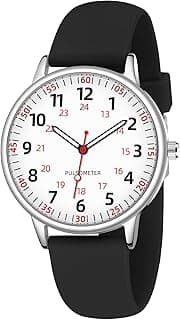 Nurse Watch for Women Waterproof Analog Silicone Watch with Second Hand Nursing Watch