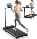 Walking Pad Treadmill for Home - Folding Treadmills with Handle Bar Portable Compact Fold up Indoor Foldable Handles Electric Walk Pads Small Space...