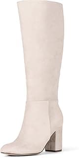 Women's Tall Boots with Chunky Block Heel