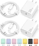 iPhone 17 16 15 Charger Fast Charging Type C Chargers USB C Charger Block iPhone 17 16 15 Air Pro Max Chargers with 6FT Cable for iPhone 17/17 Plus...