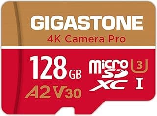 【5-Years Data Recovery】 GIGASTONE 128GB Micro SD Card, 4K Video Recording for GoPro, Action Camera, DJI, Drone, Nintendo-Switch, R/W up to 100/50 M...