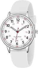Nurse Watch for Women Waterproof Analog Silicone Watch with Second Hand Nursing Watch