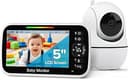 GoodBaby 5" Baby Monitor with Camera and Audio, No WiFi Secure Camera, 30-Hour Battery, Remote PTZ, Auto Night Vision, Room Temperature, Two-Way Au...
