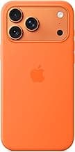 iPhone 17 Pro Max Silicone Case with MagSafe and Camera Control: Lightweight Phone Case, Wireless Charging Compatible, Smooth Matte Finish; Orange