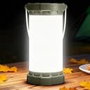 Glocusent 135 LED Ultra Bright Camping Lantern, Up to 200H, 5000mAh Camping Lights with 3 Colors & 5 Brightness, SOS, Max 1500LM, Rechargeable Lant...