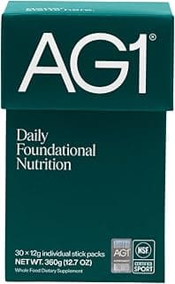 AG1 Multivitamin for Men & Women, Greens Powder Supplement, Probiotic, Gluten Free, Vegan, Keto | 75 Vitamins | Improve Gut Health | (Athletic Gree...