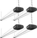 BBOUNDER 4Pack 4FT LED Shop Light, 65000K, 40W=250W, Linkable for Garage | 4400LM, 48Inch Integrated Utility Fixture, Surface + Hanging Mount, Supe...