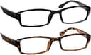 TruVision Readers OTC Reading Glasses, Comfort Spring Hinges for Men and Women, 9501-2 Pk