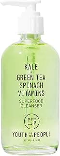 Youth To The People Superfood Facial Cleanser - Kale + Green Tea Daily Face Wash, Gentle Makeup Remover, with Soothing Antioxidants for Glowing Ski...