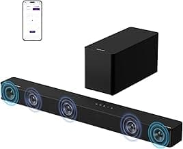 ULTIMEA 5.1CH Surround Sound Bar with Subwoofer, Dolby Atmos, VoiceMX, BassMX, APP, 300W Soundbar for Smart TV, Home Theater Surround Sound System ...