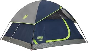 Coleman Sundome Camping Tent with Rainfly, 2/3/4/6 Person Tent Sets Up in 10 Mins, Weatherproof Shelter for Camping, Festivals, Backyard, Sleepover...