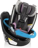 Evenflo Revolve360 Slim 2-in-1 Rotational Car Seat with Quick Clean Cover (Sutton Purple)