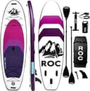 Roc Inflatable Stand Up Paddle Board 10' 6" with Premium SUP Paddle Board Accessories, Wide Stable Design, Non-Slip Comfort Deck for Youth & Adults