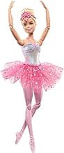Dreamtopia Twinkle Lights Ballerina Doll with Blonde Hair & Light-Up Feature Wearing Royal Headband & Pink Tutu