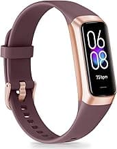 Fitness Tracker, Activity Trackers with 24/7 Heart Rate, Blood Oxygen Blood Pressure Sleep Monitor, Step Counter with 1.1" AMOLED Touch Color Scree...