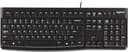 Logitech K120 Wired Keyboard for Windows, USB Plug-and-Play, Full-Size, Spill-Resistant, Curved Space Bar, Compatible with PC, Laptop - Black