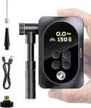 150PSI Electric Bike Pump with LED Light – Portable Cordless Bicycle Tire Inflator, 1400mAh Battery, 5 Preset Modes & Auto Stop – for Road MTB E-Bi...