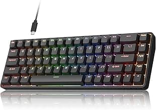 DIERYA DK68-C 60% Gaming HE Keyboard, Magnetic Switch Hot Swappable, Rapid Trigger, Adjustable Actuation, 8000Hz Polling Rate, RGB Backlit, Compact...