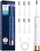 JTF Orthodontic Electric Toothbrush for Braces with 6 U-Shaped Brush Heads | 5 Brushing Mode, Smart Timer, Gentle for Sensitive Teeth, Rechargeable...