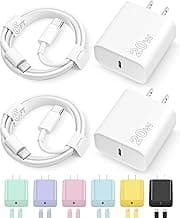 iPhone 17 16 15 Charger Fast Charging Type C Chargers USB C Charger Block iPhone 17 16 15 Air Pro Max Chargers with 6FT Cable for iPhone 17/17 Plus...
