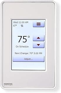 Electric Radiant Floor Heating Thermostat, Touch Screen Programmable Thermostat with GFCI, 120V or 240V, with Intuitive Screen Interface, UDG4-4999...