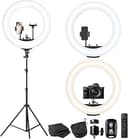 UBeesize 22'' Ring Light with 72'' Stand, 65W Large Ring Light with Phone Holder, Dimmable LED Light for Makeup Barber Stylist Tattoo YouTube TikTo...