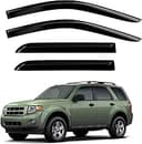Window Rain Guards Compatible 2001-2012 Ford Escape Hybrid 4PC Window Visors Vent Shade Deflector for 2005-2011 Mercury Mainer 08-12 Mazda Tribute