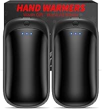 2 Pack Hand Warmers Rechargeable, Portable Electric Hand Warmers Reusable, USB 2 in 1 Handwarmers, Outdoor/Indoor/Warm Gifts for Men Women Kids