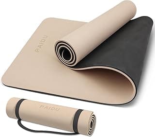 Yoga Mat Non Slip Anti-tear,extra thick-2/5 inch（10MM）High Resiliency Professional POE Yoga Mats for Women Men Kids,72"x24"inch,Workout, Yoga, Pila...