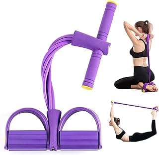 Pedal Resistance Bands with Handles, 21 Fitness Resistance Bands-6 Tube, Resistance Bands with Handles Pedal, Stretch Bands for Exercise Sit Up Exe...