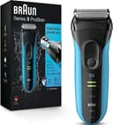 Braun Electric Series 3 Razor with Precision Trimmer, Rechargeable, Wet & Dry Foil Shaver for Men, Blue/Black, 4 Piece | Precision Trimmer, Recharg...