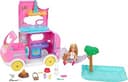 Camper, Chelsea 2-in-1 Playset with Small Doll, 2 Pets & 15 Accessories, Vehicle Transforms into Camp Site (Amazon Exclusive)