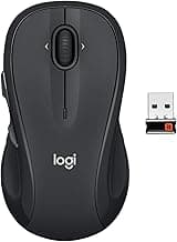 Logitech M510 Wireless Mouse, Mouse for Laptop and PC with USB Unifying Receiver, Programmable Buttons - Graphite