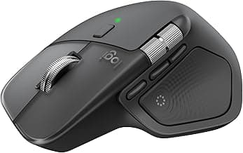 Logitech MX Master 4, Ergonomic Wireless Mouse with Advanced Performance Haptic Feedback, Ultra-Fast Scrolling, USB-C Charging, Bluetooth, Windows,...
