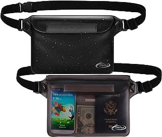 AiRunTech Waterproof Fanny Pack,Phone Pouch Dry Bag for Passport Wallet Purse,Floating Waterproof Bags for Travel Beach Swimming Kayaking Boating C...