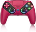 LENISUOLE Wireless controller with Turbo & Back Buttons, 6-Axis Motion Sensor, RGB LED Lights, 3.5mm Audio Jack, Compatible with PS5/Windows 10/11 PC - High Precision & Low Latency