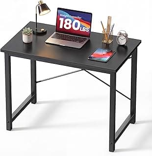 DUMOS 31 Inch Small Computer Desk for Home Office, Gaming Writing Desks for Bedroom Modern Study Work Table Simple Style Workstation with Reinforce...