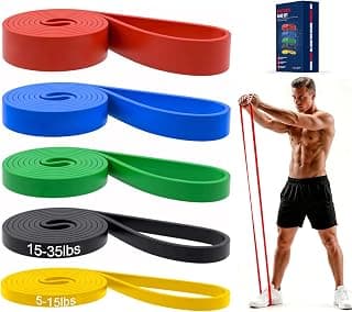Pull Up Bands, Resistance Bands Set, Exercise Workout Bands for Men & Women, Ideal for Body Stretching, Physical Therapy and Muscle Training