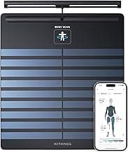 WITHINGS Body Scan - Connected WiFi Scale to Improve Your Health, BIA Personal Scale, Body Composition Analysis, Body Fat, Muscle Mass, Water Perce...