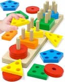 Montessori Toys for 1 2 3 Year Old Boy Girl, Toddler Learning Toys Gifts | Montessori Toy, Toddler Toy 2-3, Boy Girl Birthday Gifts, Wooden Block, ...