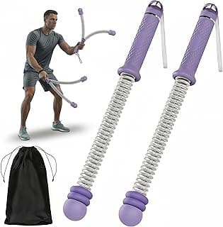 New Battle Ropes 1 Pair, Portable Cordless Weighted Ropeless Battle Ropes for Home Gym, Adjustable Exercise Equipment for Strength Training, Aerobi...