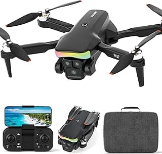 Mini Drone with 1080P Camera for Adults and Beginner,RGB LED Light FPV Drone Quadcopter for Beginners,One Key Take Off/Land Altitude Hold,Optical F...