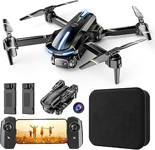 Drone with Camera 1080P HD FPV Foldable Mini Drone for Beginners Kids Adults, Drone with One Key Take Off/Landing, Gesture Selfie, Altitude Hold, 3...
