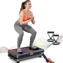 AXV Vibration Plate Fitness Platform Exercise Machine Vibrating Shaking Full Body Shaker Workout Vibrate Stand Shake Board Sport Gym for Weight Los...
