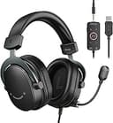 FIFINE Wired Gaming Headset, USB Headphone with 7.1 Surround Sound, Detachable Microphone, Control Box, 3.5mm Headphones Jack, Over-Ear Headset for...