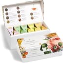 Tea Forte Premium Presentation Box Gift Set Sampler, 20 Count, Assorted Blends Individually Wrapped Handcrafted Pyramid Infuser Bags, Gifts for Mom, Jubilee Tea