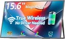 MAGICRAVEN Wireless Portable Monitor for Laptop, 15.6" Portable Monitor with Battery-1080P FHD Second Screen for Home & Office, AirPlay & Miracast ...